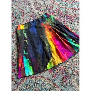 Dona Jo JoJo Skort Multi Color Abstract Print Athletic Tennis Golf Skirt
